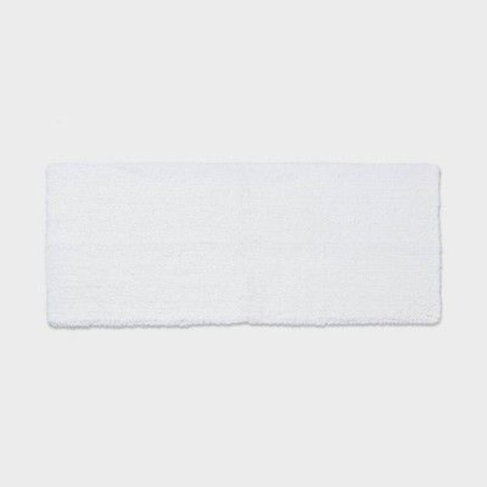 Threshold Tufted 60x24" Bath Rug Runner High Pile Heavyweight White